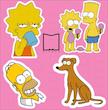پک استیکر simpsons11