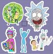 پک استیکر rick and morty1