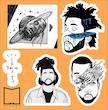 پک استیکر hiphop9