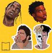 پک استیکر hiphop5