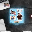 پک استیکر friends13