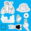 پک استیکر doodle tor7