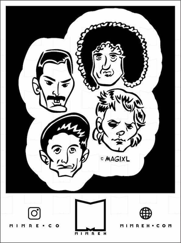 استیکر rock bands5-4