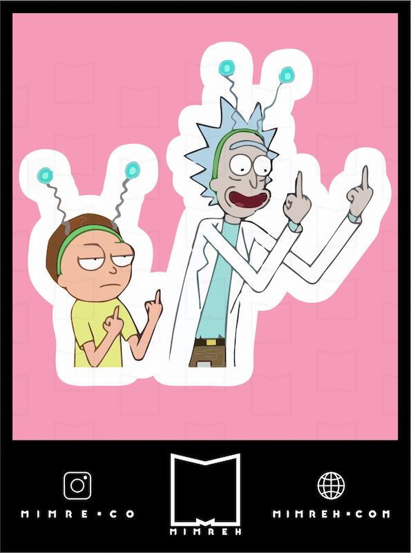استیکر rickandmorty5-6