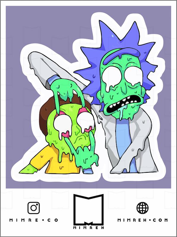 استیکر rickandmorty4-4