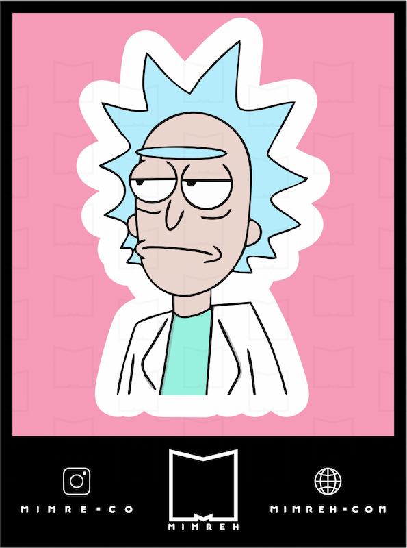 استیکرrickandmorty3-2