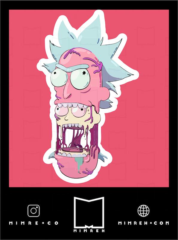 استیکر rickandmorty2-6