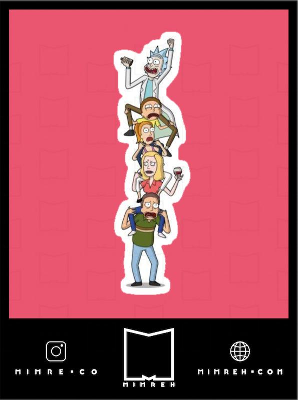 استیکر rickandmorty2-3