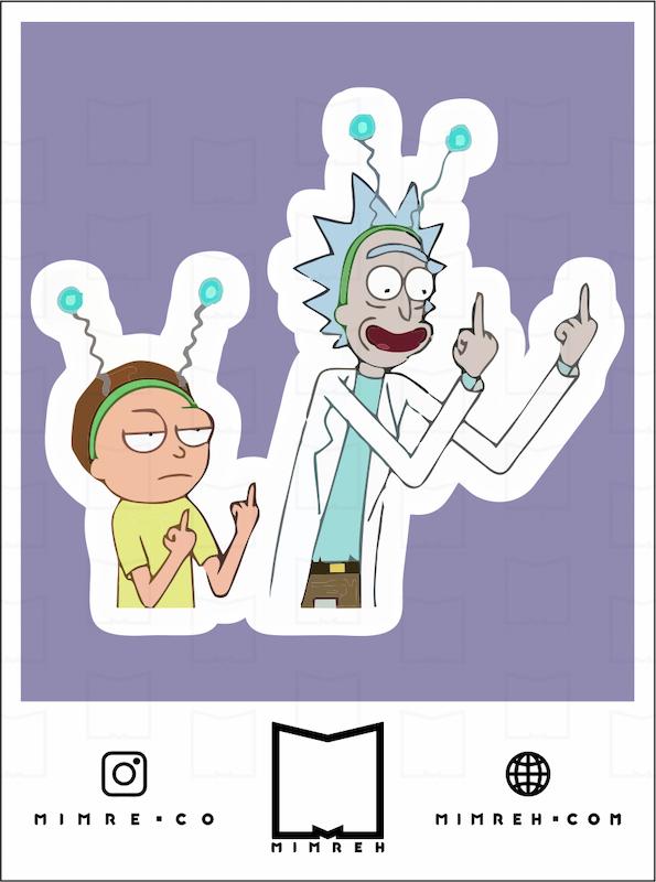 استیکر rickandmorty1-5