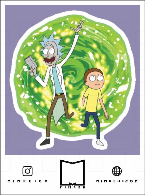 استیکر rickandmorty1-1