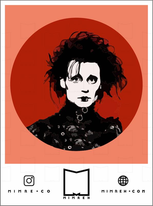 استیکر Edward Scissorhands