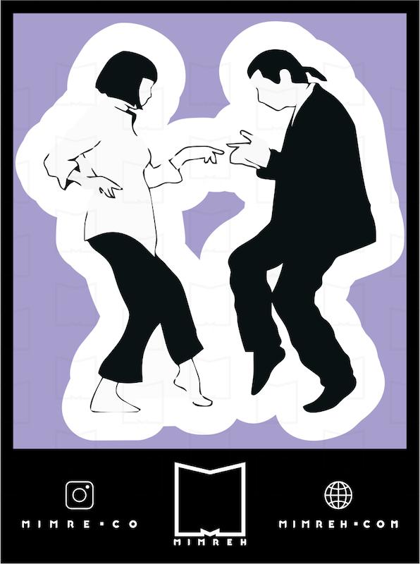 استیکر Pulp Fiction