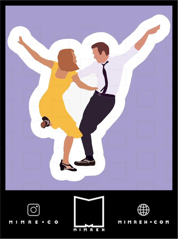 استیکر La la land