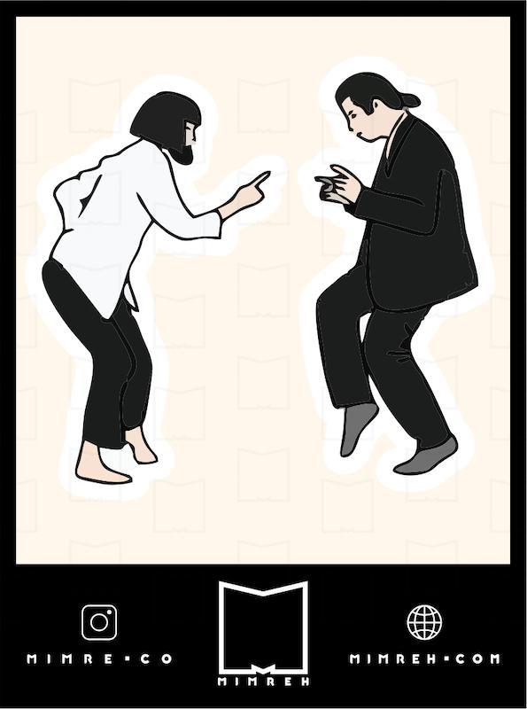 استیکر Pulp Fiction