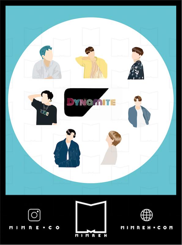 استیکر bts 4-1 kpop