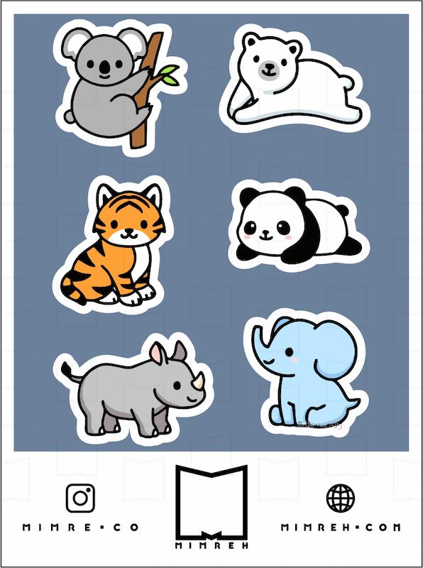 استیکر animals6-6