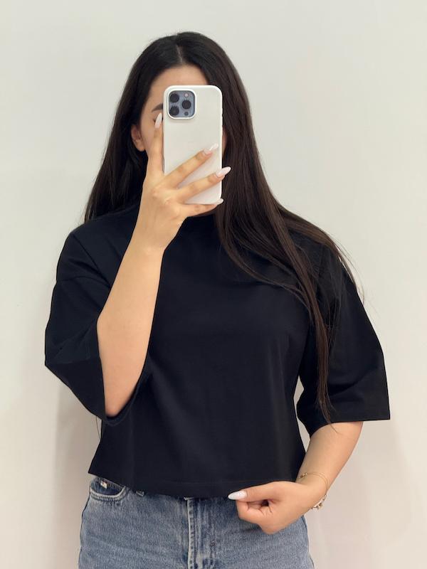 کراپ تیشرت ساده teen