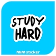 استیکر study hard