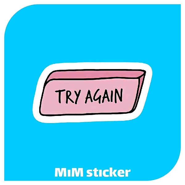 استیکر try again