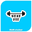 استیکر stay fit