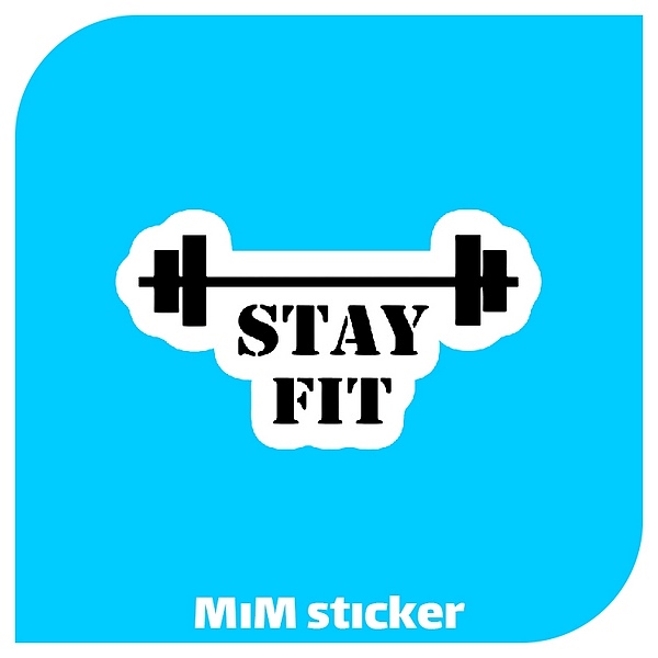 استیکر stay fit