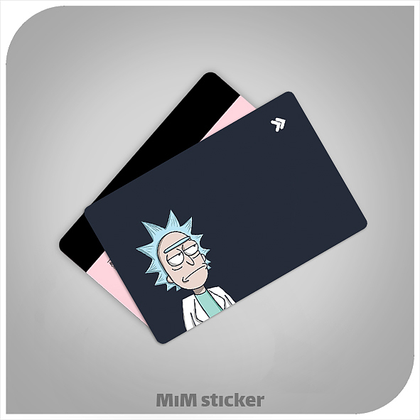 استیکر کارت بانکی Rick and Morty