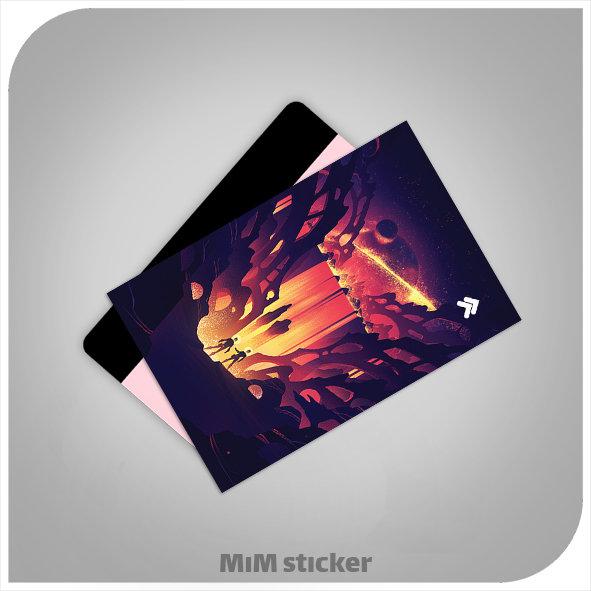 استیکر کارت بانکی فضایی