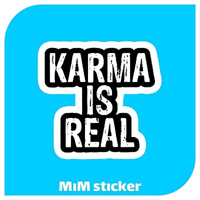 استیکر Karma is real 