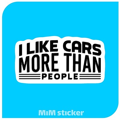 استیکر i like cars