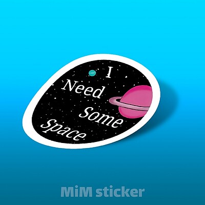 استیکر i need some space