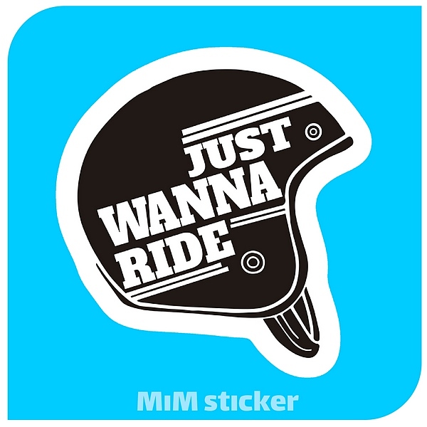 استیکر Just wanna ride