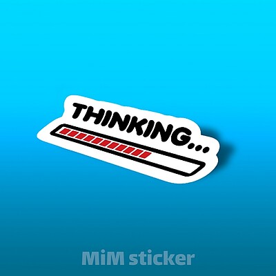 استیکر thinking