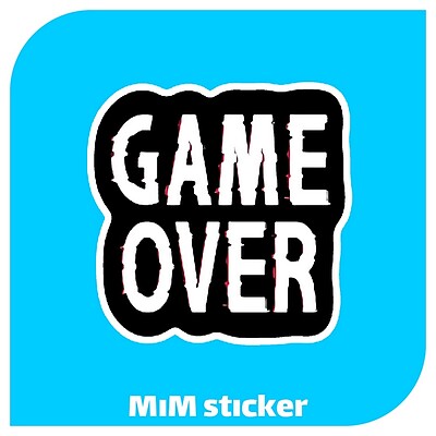 استیکر Game Over