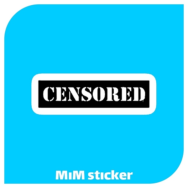 استیکر censored 