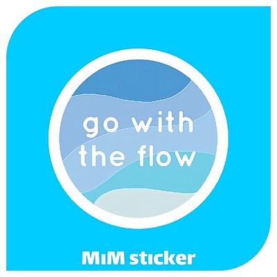 استیکر go with the flow