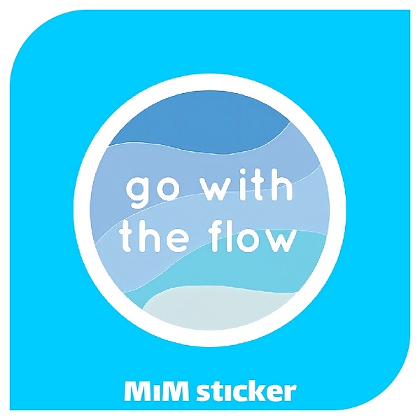 استیکر go with the flow