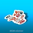 استیکر you are capable