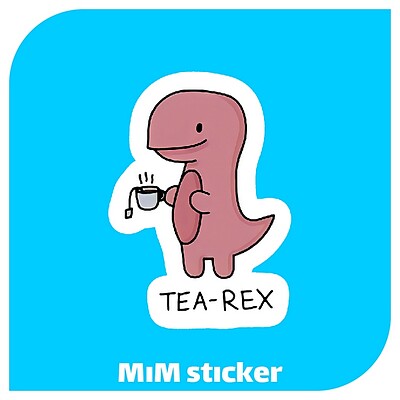 استیکر tea_rex 