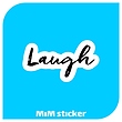 استیکر laugh