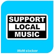استیکر support local music