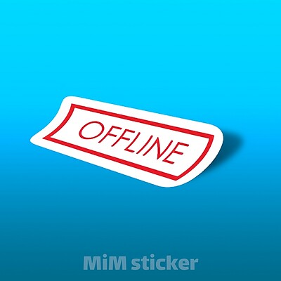 استیکر offline