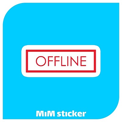 استیکر offline