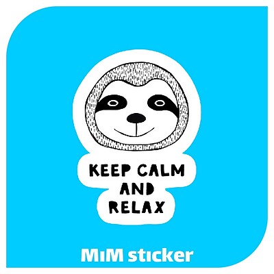 استیکر keep calm and relax