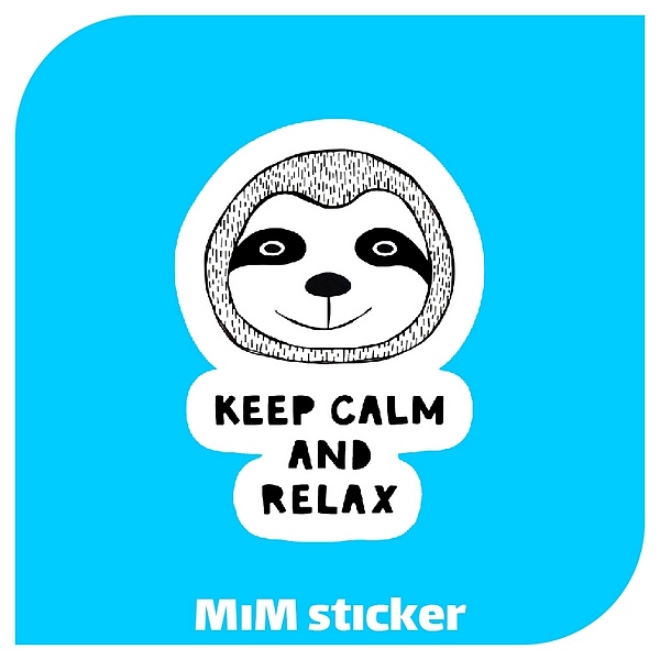 استیکر keep calm and relax