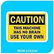 استیکر Caution