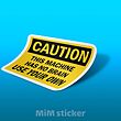 استیکر Caution