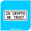 استیکر in crypto we trust