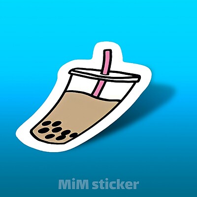 استیکر bubble tea