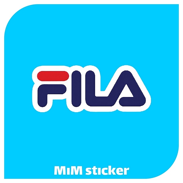 استیکر لوگو fila