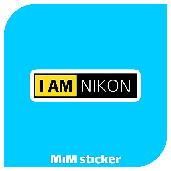 استیکر لوگو i am nikon